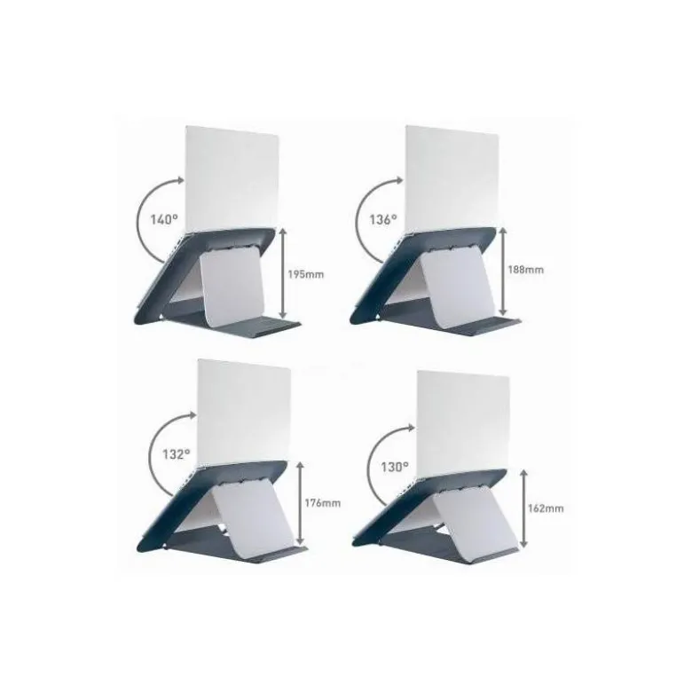 SOPORTE PARA PORTATIL LEITZ ERGO COSY AJUSTABLE 4 ALTURAS COLOR GRIS 310X50X247 MM