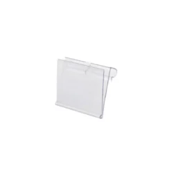 SOPORTE PORTAPRECIOS Q-CONNECT PARA GANCHOS EN T ETIQUETA 39X60MM TRANSPARENTE