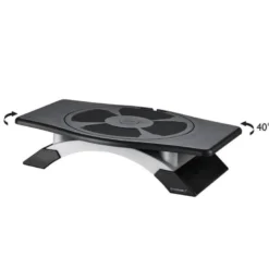 SOPORTE Q-CONNECT PARA MONITOR CON PLATAFORMA GIRATORIA AJUSTABLE DOS ALTURAS 411X287X99 MM