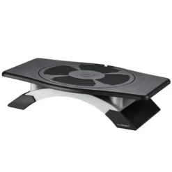 SOPORTE Q-CONNECT PARA MONITOR CON PLATAFORMA GIRATORIA AJUSTABLE DOS ALTURAS 411X287X99 MM