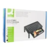 SOPORTE Q-CONNECT PARA MONITOR METALICO REGULABLE EN ALTURA CON BANDEJA 370X235X145 MM