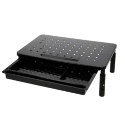 SOPORTE Q-CONNECT PARA MONITOR METALICO REGULABLE EN ALTURA CON BANDEJA 370X235X145 MM