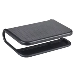 SOPORTE Q-CONNECT PARA PORTATIL Y MONITOR DE PC CON BANDEJA ORGANIZADORA COLOR NEGRO