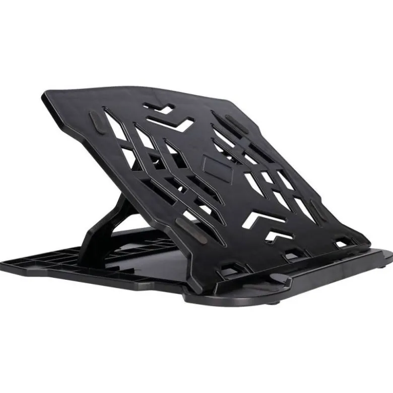 SOPORTE Q-CONNECT PARA PORTATIL HASTA 17" AJUSTABLE 7 ANGULOS DIFERENTES COLOR NEGRO 260X280X60 MM