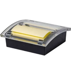SOPORTE BLOC DE NOTAS ADHESIVAS QUITA Y PON Q-CONNECT ZIGZAG COLOR NEGRO CON 1 BLOC 76X76 MM