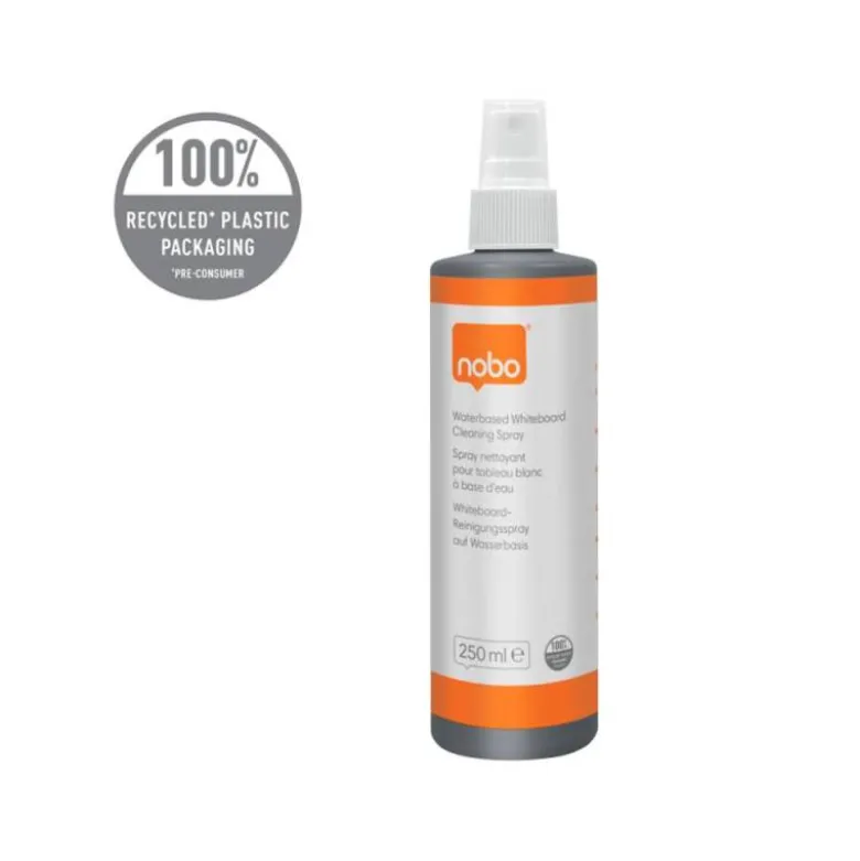 SPRAY NOBO LIMPIADOR DE PIZARRAS BLANCAS ECOLOGICO BOTE DE 250 ML