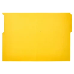 SUBCARPETA CARTULINA LIDERPAPEL FOLIO PESTAÑA SUPERIOR 240G/M2 COLOR AMARILLO