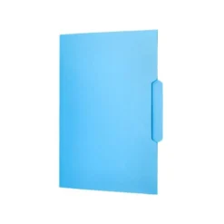 SUBCARPETA CARTULINA LIDERPAPEL FOLIO PESTAÑA CENTRAL 240G/M2 AZUL