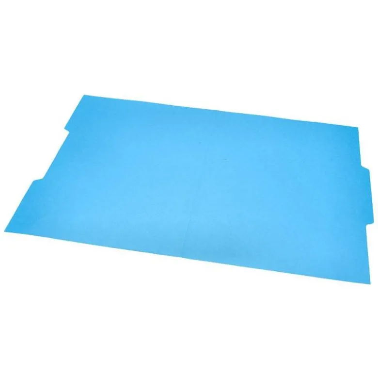 SUBCARPETA CARTULINA LIDERPAPEL FOLIO PESTAÑA CENTRAL 240G/M2 AZUL