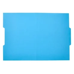 SUBCARPETA CARTULINA LIDERPAPEL FOLIO PESTAÑA CENTRAL 240G/M2 AZUL