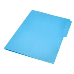 SUBCARPETA CARTULINA LIDERPAPEL FOLIO PESTAÑA SUPERIOR 240G/M2 AZUL