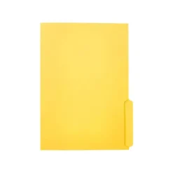 SUBCARPETA CARTULINA LIDERPAPEL A4 PESTAÑA INFERIOR 240G/M2 COLOR AMARILLO