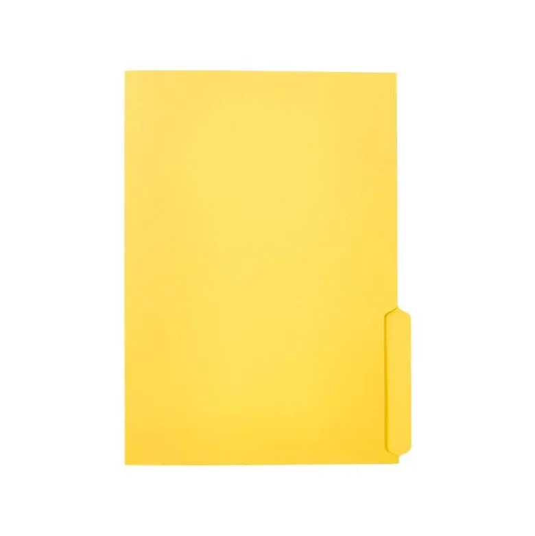 SUBCARPETA CARTULINA LIDERPAPEL A4 PESTAÑA INFERIOR 240G/M2 COLOR AMARILLO