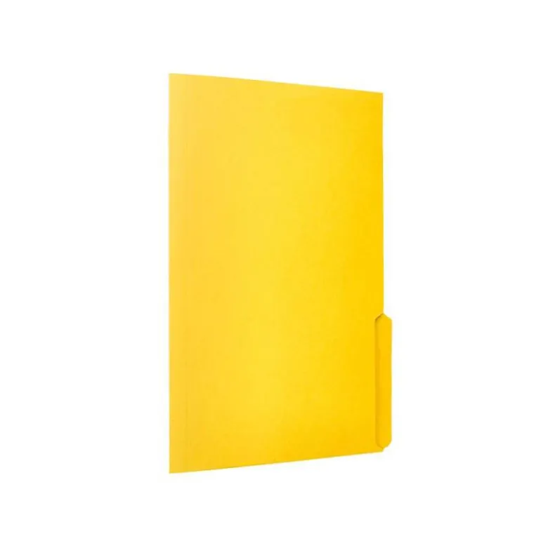 SUBCARPETA CARTULINA LIDERPAPEL A4 PESTAÑA INFERIOR 240G/M2 COLOR AMARILLO
