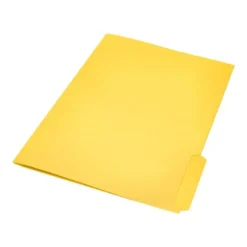 SUBCARPETA CARTULINA LIDERPAPEL A4 PESTAÑA INFERIOR 240G/M2 COLOR AMARILLO