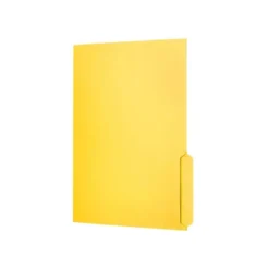 SUBCARPETA CARTULINA LIDERPAPEL A4 PESTAÑA INFERIOR 240G/M2 COLOR AMARILLO