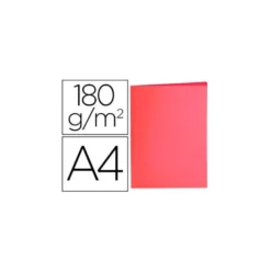 Subcarpeta de cartulina Liderpapel Din A4 Rojo pastel 180g/m2
