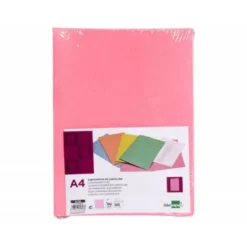 Subcarpeta de cartulina Liderpapel Din A4 Rosa pastel 180g/m2