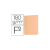 Subcarpeta de cartulina Liderpapel Tamaño folio Naranja pastel 180g/m2