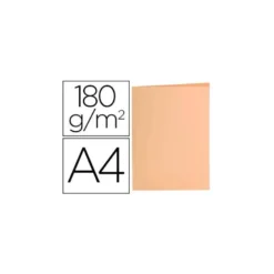 Subcarpeta de cartulina Liderpapel Din A4 Naranja pastel 180g/m2