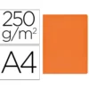 Subcarpeta Gio DIN A4 250 gr Cartulina color naranja