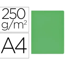 Subcarpeta Gio DIN A4 250 gr Cartulina color verde