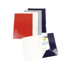 Subcarpeta Gio DIN A4 275 gr Plastificada con 2 solapas color Azul