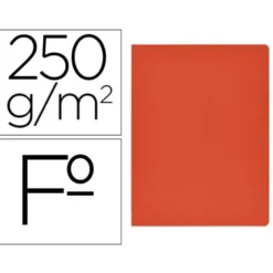 Subcarpeta Gio Folio 250 gr Cartulina color rojo