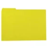 Subcarpeta cartulina color amarillo con pestaña izquierda