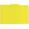Subcarpeta cartulina color amarillo con pestaña central tamaño folio