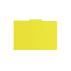 Subcarpeta cartulina color amarillo con pestaña central tamaño folio