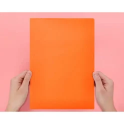 Subcarpeta cartulina Din A4 Liderpapel color naranja intenso 185 g