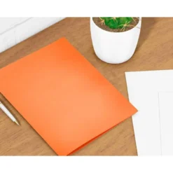 Subcarpeta cartulina Din A4 Liderpapel color naranja intenso 185 g