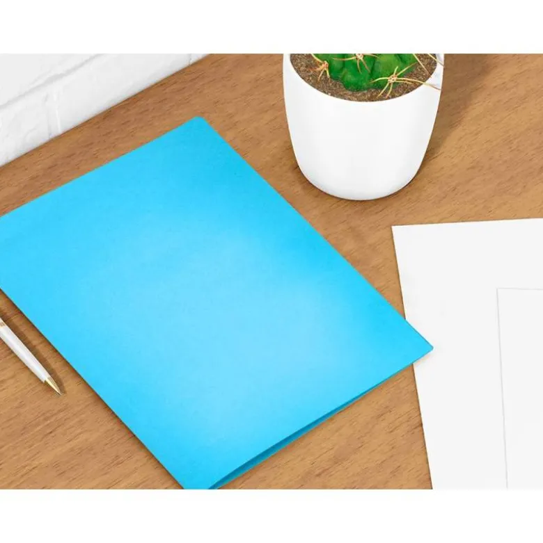 Subcarpeta cartulina Din A4 Liderpapel color celeste