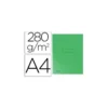 Subcarpeta cartulina Exacompta A4 verde 280g/m2 reciclada 2 solapas interiores