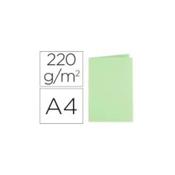 SUBCARPETA CARTULINA EXACOMPTA DIN A4 VERDE 220 GR