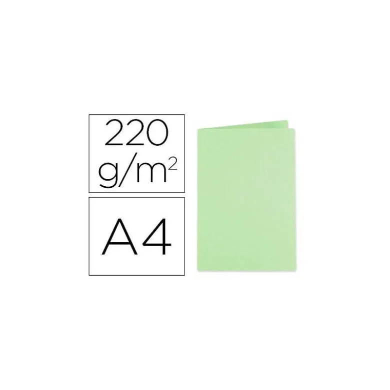 SUBCARPETA CARTULINA EXACOMPTA DIN A4 VERDE 220 GR