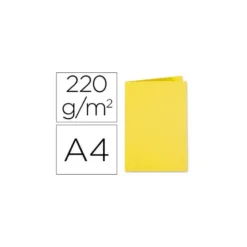 SUBCARPETA CARTULINA EXACOMPTA DIN A4 AMARILLO 220 GR