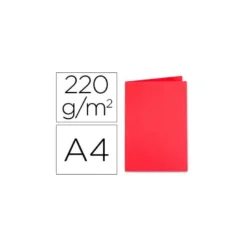 SUBCARPETA CARTULINA EXACOMPTA DIN A4 ROJO 220 GR
