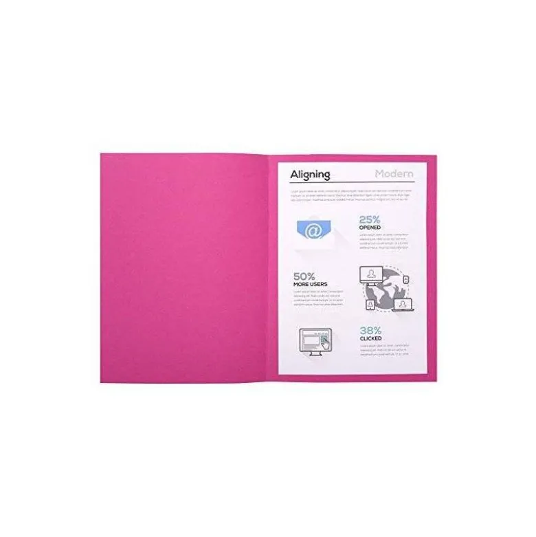 SUBCARPETA CARTULINA EXACOMPTA DIN A4 FUCSIA 220 GR