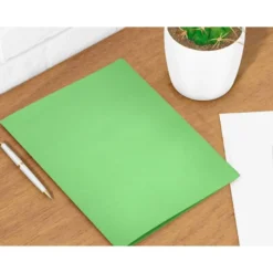 Subcarpeta cartulina folio Liderpapel color verde