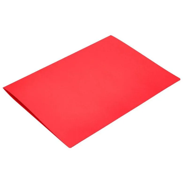 Subcarpeta cartulina folio Liderpapel color rojo