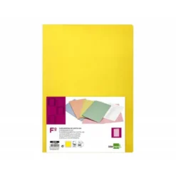 Subcarpeta cartulina folio Liderpapel color amarillo