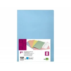 Subcarpeta cartulina folio Liderpapel color celeste