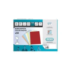 Subcarpeta cartulina gio din a4 celeste pastel 180 g/m2