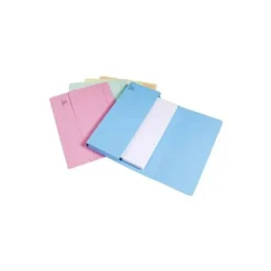 Subcarpeta Cartulina Lustrada DIN A4 Exacompta con bolsa Colores Surtidos 220 gr 50 unidades