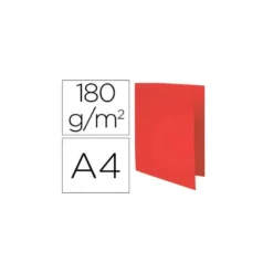 Subcarpeta Cartulina Reciclada DIN A4 Exacompta Rojo 170 gr