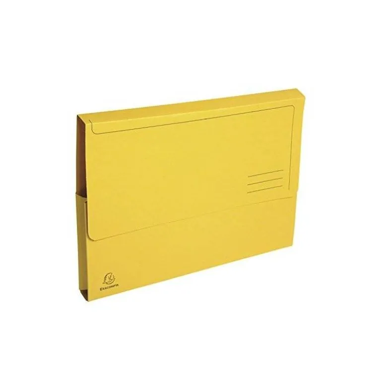 Subcarpeta Cartulina Reciclada DIN A4 Exacompta con bolsa Amarillo 290 gr