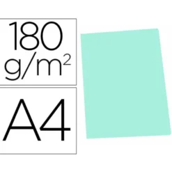 Subcarpeta de cartulina Gio Din A4 verde pastel 180 g/m2