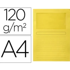 Subcarpeta de cartulina Q-Connect Din A4 color amarillo